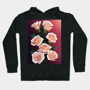 Romantic bouquet of pink roses Hoodie